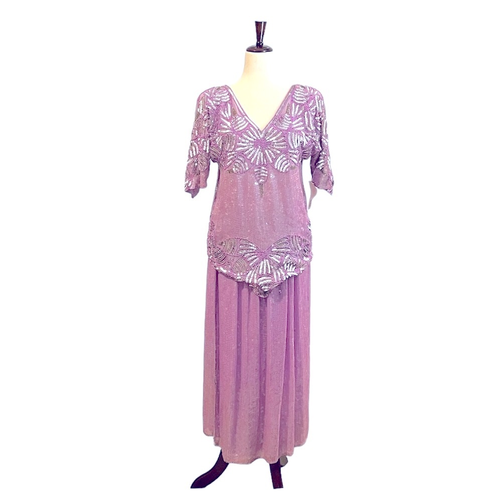 NWT Vintage Bullock’s Sequin 2-Piece Dress